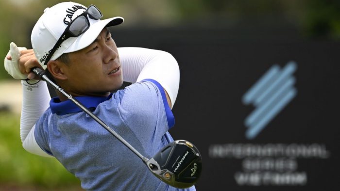 CAM RANH, VIETNAM: Gunn Charoenkul of Thailand pictured on Thursday April 13, 2023 during Round One of the International Series Vietnam at the KN Golf Links, Cam Ranh. The US$ 2 million Asian Tour event is staged from April 13-16, 2023. Picture by Paul Lakatos/Asian Tour.