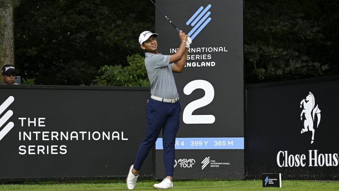 NEWCASTLE, ENGLAND: Nittihorn Thippong of Thailand pictured during an official practice round on Tuesday August 15, 2023 ahead of the International Series England. The US$2 million event is staged at Close House (Colt Course) from August 17-20, 2023. Picture by Paul Lakatos/Asian Tour.