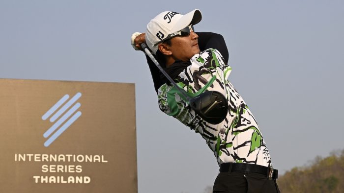 HUA HIN, THAILAND: Sadom Kaewkanjana of Thailland pictured on Wednesday March 8, 2023, during the pro-am event ahead of the International Series Thailand at Black Mountain Golf Club, Prachuap Khiri Khan, Thailand. The US$ 2 million Asian Tour tournament is being held between March 9-12, 2023. Picture by Paul Lakatos/Asian Tour.