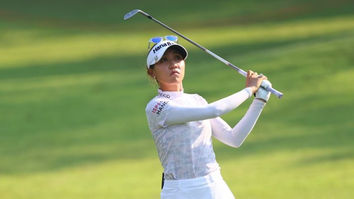 CHON BURI, THAILAND - FEBRUARY 24: Lydia Ko of New Zealand plays her second shot on the 2nd hole during the second round of the Honda LPGA Thailand at Siam Country Club on February 24, 2023 in Chon Buri, Thailand. (Photo by Thananuwat Srirasant/Getty Images)