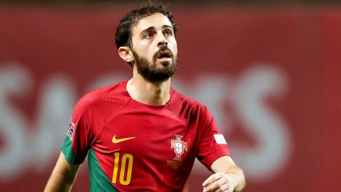 BRAGA-PORTUGAL-SEPTEMBER-27-Bernardo-Silva-of-Portugal-during-the-UEFA-Nations-league-match-between-Portugal-v-Spain-at-the-Estadio-Municipal-de-Braga-on-September-27-2022-in-Braga-Portugal-Photo-by-David-S-Bustamante-Soccrates-Getty-Image copy