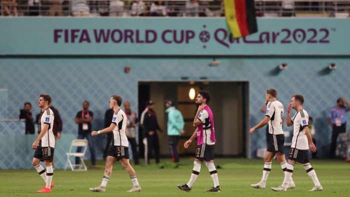 Soccer Football - FIFA World Cup Qatar 2022 - Group E - Germany v Japan - Khalifa International Stadium, Doha, Qatar - November 23, 2022 Germany's Ilkay Gundogan looks dejected after the match REUTERS/Lee Smith