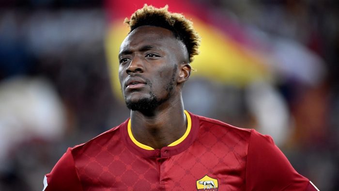 OLIMPICO STADIUM, ROME, ITALY - 2022/05/14: Tammy Abraham of AS Roma looks on during the Serie A football match between AS Roma and Venezia FC. Roma and Venezia drew 1-1. (Photo by Andrea Staccioli/Insidefoto/LightRocket via Getty Images)